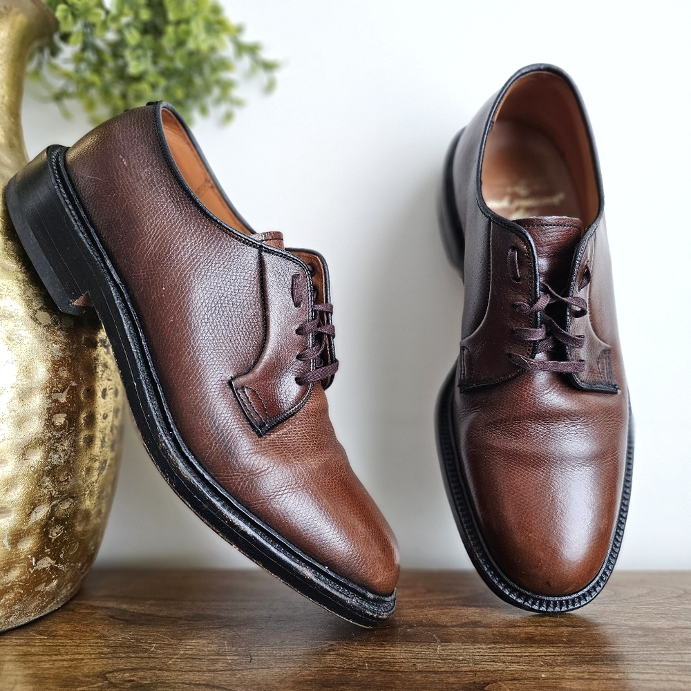 VTG Wright Arch Preserver Union Made USA Leather Oxford Shoes Men’s 8 Durexcel